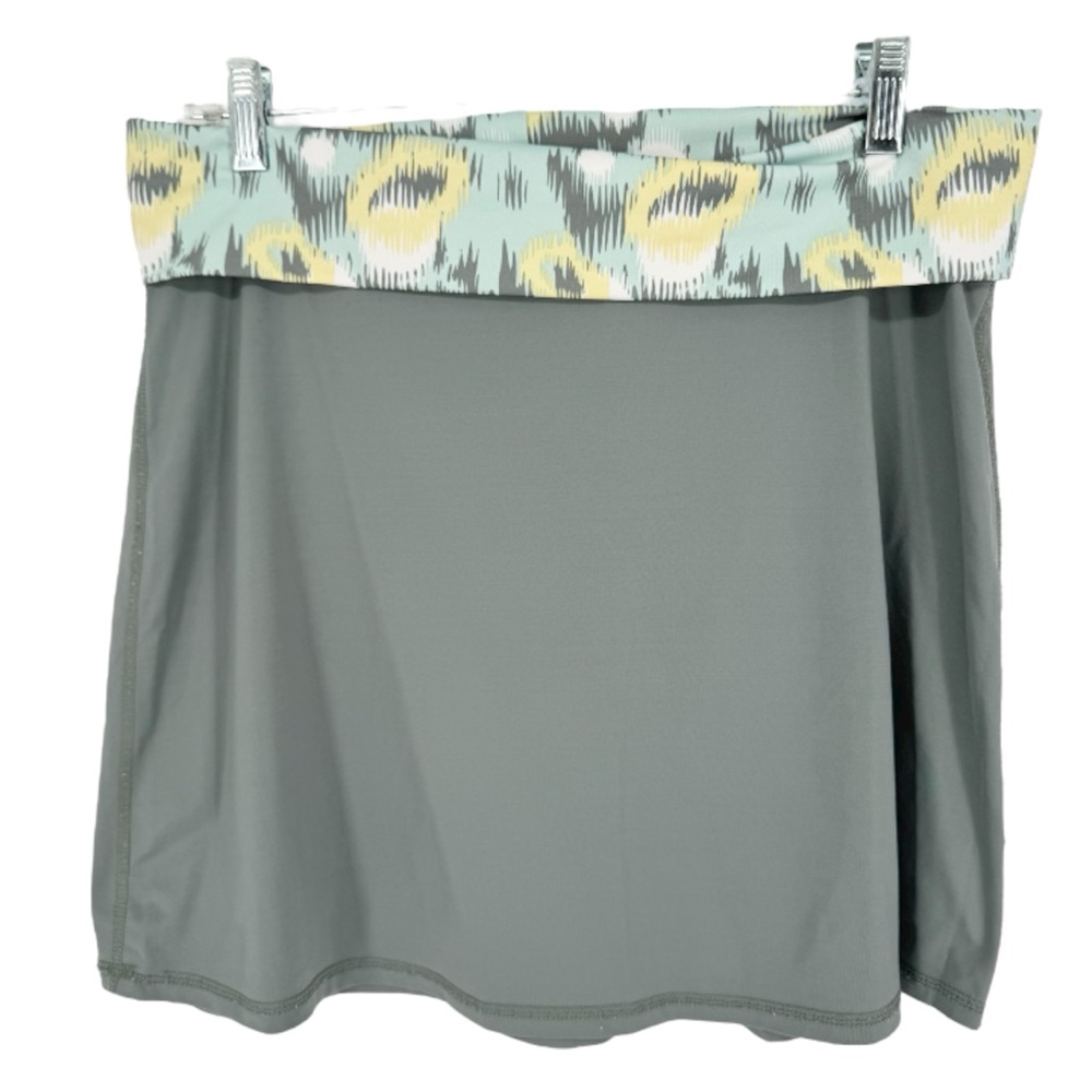Carve Designs Rowan Fold Waist Pull On Cover Up Skirt Ikat/Green Size S Gorpcore